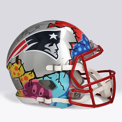 Tom Brady New England Patriots Autographed Proline Speed Helmet - Art by JPO - Limited Edition #1/1