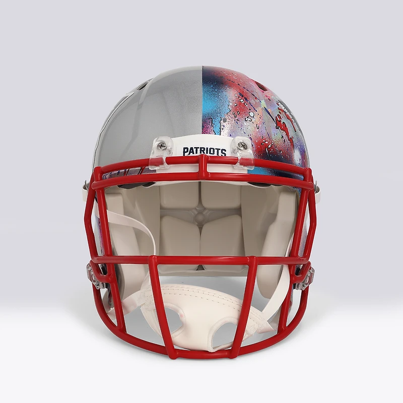 Tom Brady New England Patriots Autographed Proline Speed Helmet - Art by Shawn Voelker - NF70444453