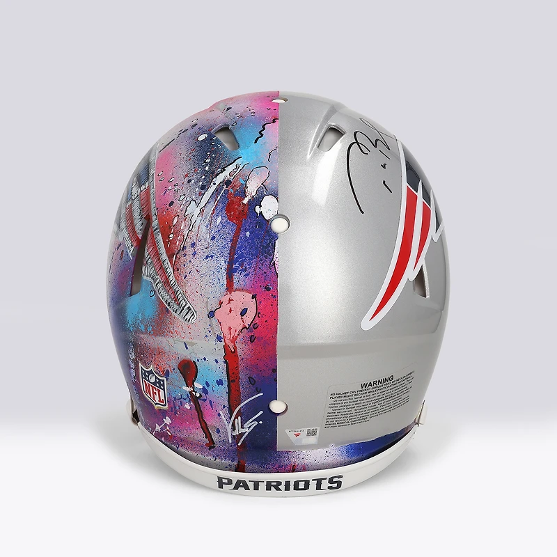 Tom Brady New England Patriots Autographed Proline Speed Helmet - Art by Shawn Voelker - NF70444453