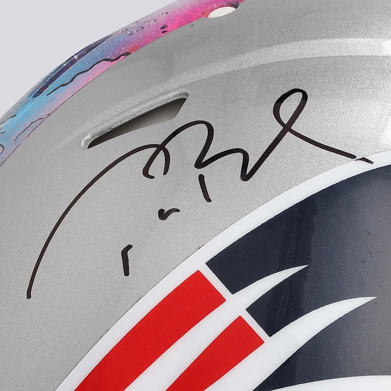 Tom Brady New England Patriots Autographed Proline Speed Helmet - Art by Shawn Voelker - NF70444453