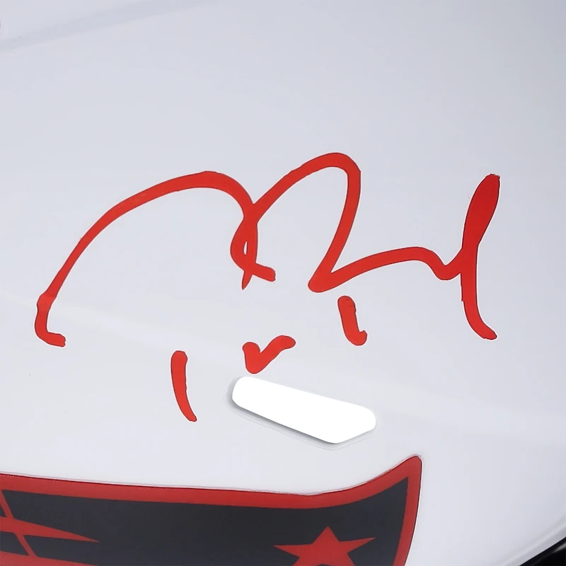 Casque miniature Riddell Lunar Eclipse Alternate Speed ​​autographié par Tom Brady des New England Patriots