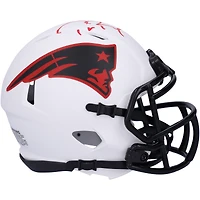 Casque Riddell Speed ​​Mini autographié par Tom Brady des New England Patriots