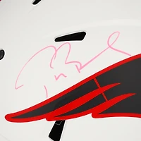 Casque authentique Riddell Lunar Speed ​​autographié par Tom Brady des New England Patriots - Édition limitée à 12 exemplaires - Signé à l'encre violette