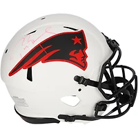 Casque authentique Riddell Lunar Speed ​​autographié par Tom Brady des New England Patriots - Édition limitée à 12 exemplaires - Signé à l'encre violette