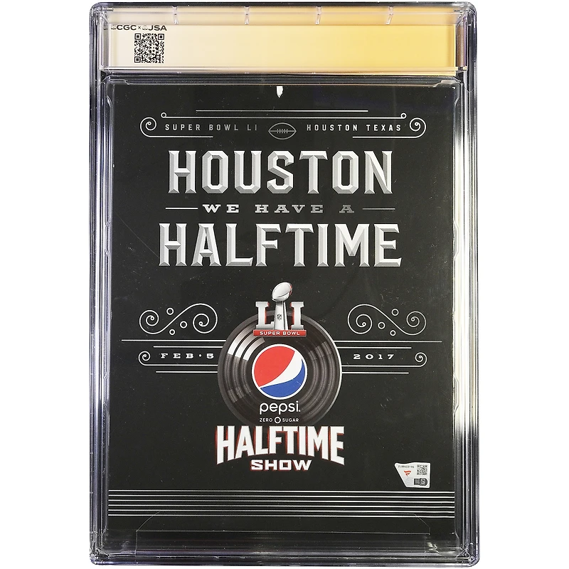 Tom Brady New England Patriots Autographed Super Bowl LI Zimman Holographic Edition CGC Authenticated 9.2 Program from February 5, 2017