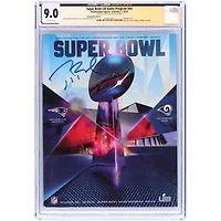 Programme du Super Bowl LIII du 3 février 2019, authentifié par CGC (note 9.0) et signé par Tom Brady des New England Patriots