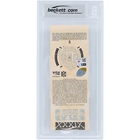 Billet autographié par Tom Brady, des New England Patriots, champions du Super Bowl XXXIX. Authentifié par Beckett Fanatics Witnessed le 9/10 du 6 février 2005.