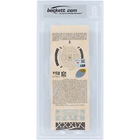 Tom Brady New England Patriots Autographed Super Bowl XXXIX Champs Beckett Fanatics Witnessed Authenticated Ticket from February 6, 2005