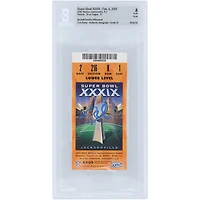 Tom Brady New England Patriots Autographed Super Bowl XXXIX Champs Stub Beckett Fanatics Witnessed Authenticated Auto 10 Ticket from February 6, 2005