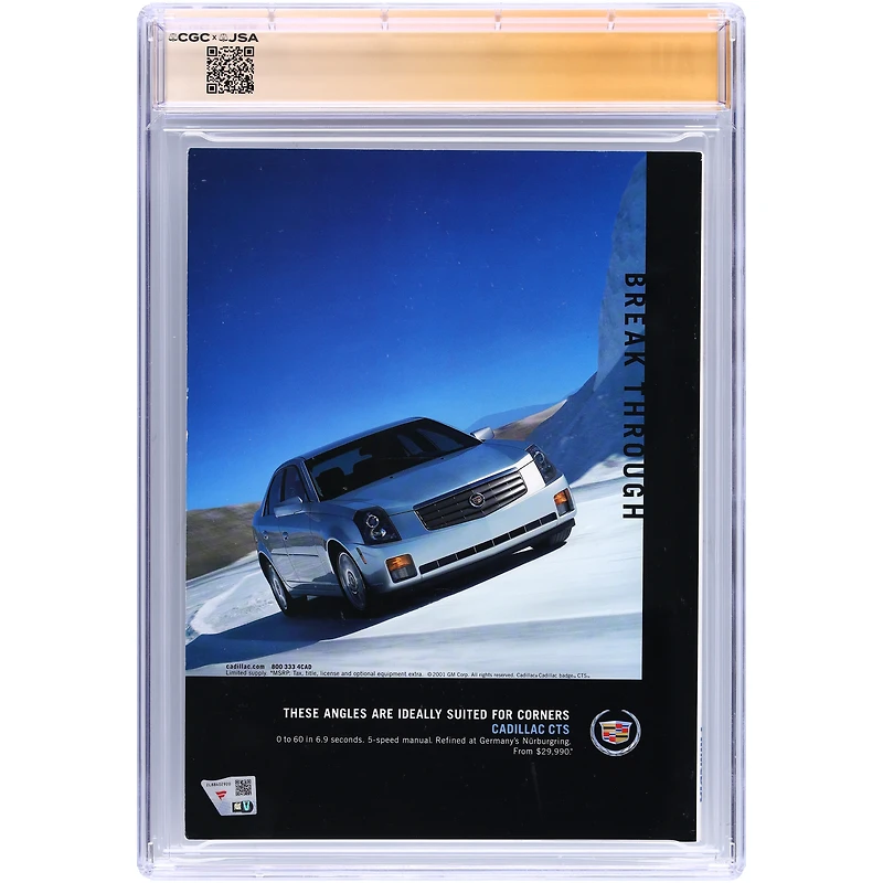 Tom Brady New England Patriots Autographed Super Bowl XXXVI CGC Authenticated Program from February 3