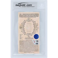 Tom Brady New England Patriots Autographed Super Bowl XXXVI Champs SB MVP Stub Beckett Fanatics Witnessed Authenticated Auto 10 Ticket from February 3, 2002 