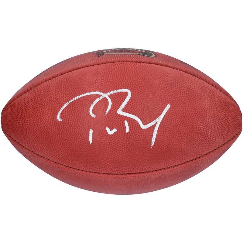 Ballon de football professionnel Wilson autographié par Tom Brady des New England Patriots lors du Super Bowl XXXVIII
