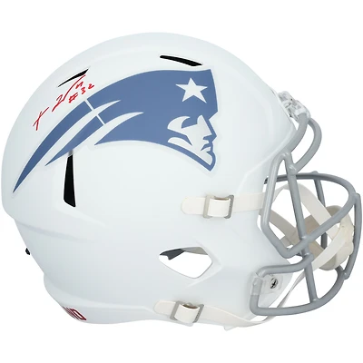 TreVeyon Henderson New England Patriots Autographed Riddell Rivalry Speed Replica Helmet