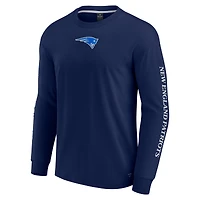 Unisex Fanatics Navy New England Patriots Elements Strive Long Sleeve T-Shirt