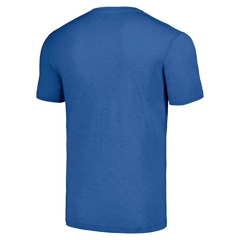 T-shirt unisexe bleu hommage aux New England Patriots en langue des signes américaine