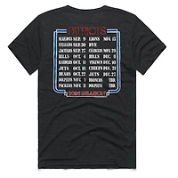 Unisex Homage Charcoal New England Patriots 2026 NFL Schedule Queen Tri-Blend T-Shirt
