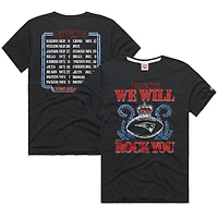 T-shirt unisexe Hommage Charcoal New England Patriots 2026 NFL Calendar Queen Tri-Blend