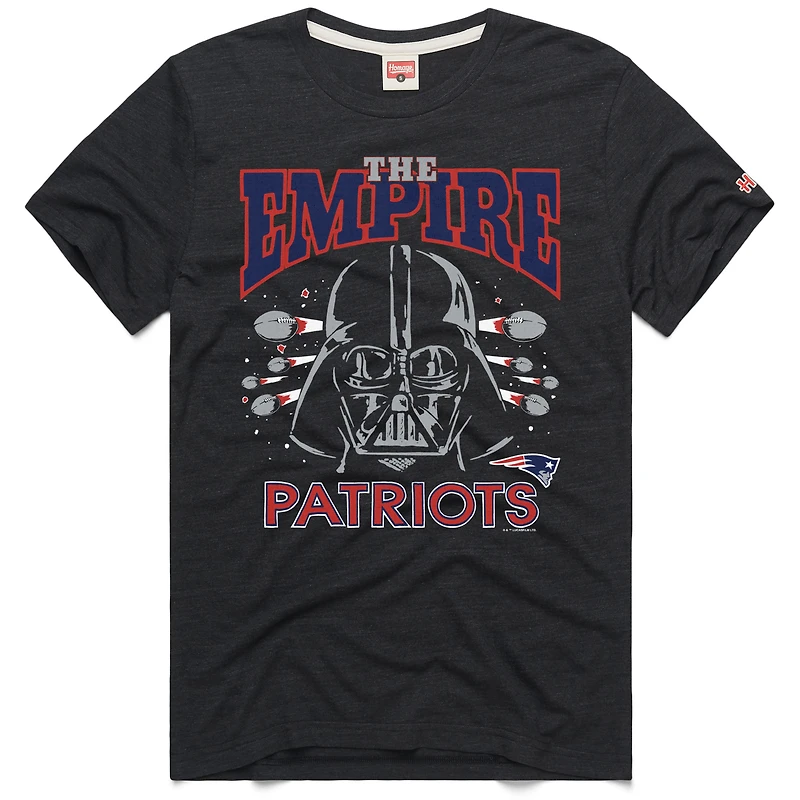 T-shirt unisexe Hommage Charcoal New England Patriots Star Wars x NFL Tri-Blend