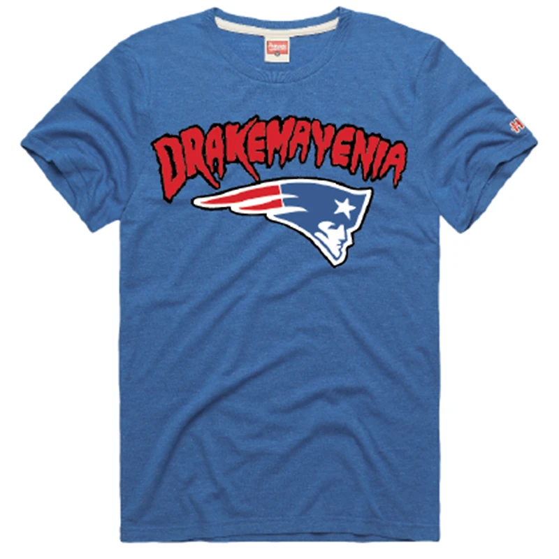 T-shirt unisexe hommage à Drake Maye Royal New England Patriots Drakemayenia Tri-Blend