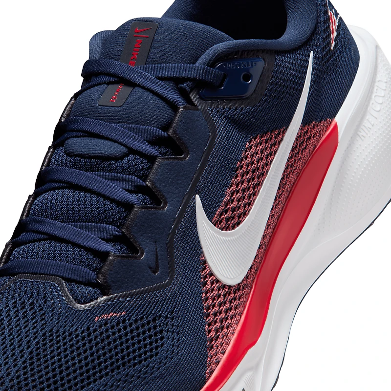 Baskets unisexes Nike Air Zoom Pegasus 41 bleu marine des New England Patriots