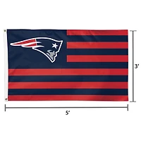 WinCraft New England Patriots 3' x 5' Americana Stars & Stripes Deluxe Flag