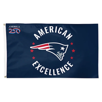 WinCraft New England Patriots 3' x 5' One-Sided America 250 Deluxe Flag