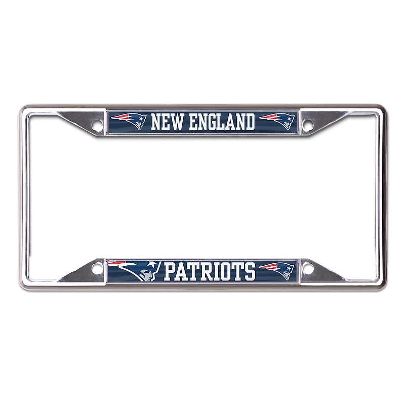 Cadre de plaque d'immatriculation en métal WinCraft New England Patriots