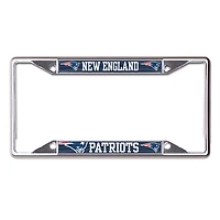 Cadre de plaque d'immatriculation en métal WinCraft New England Patriots