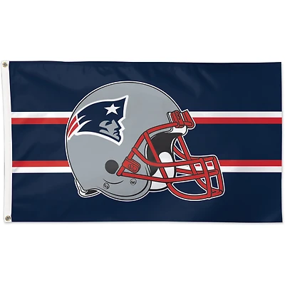 Drapeau de casque de luxe WinCraft New England Patriots, simple face, 91 x 152 cm