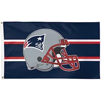 Drapeau de casque de luxe WinCraft New England Patriots, simple face, 91 x 152 cm