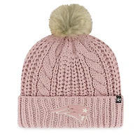 Women's '47 Dusty Rose New England Patriots Meeko Cuffed Knit Hat with Pom