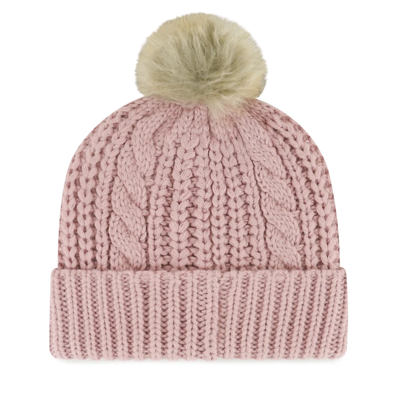 Women's '47 Dusty Rose New England Patriots Meeko Cuffed Knit Hat with Pom