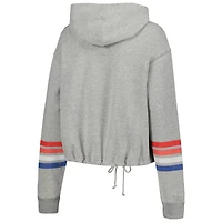 Women's '47 Heather Gray New England Patriots Upland Bennett Pullover Hoodie