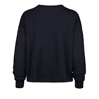 Women's '47  Navy New England Patriots Stacked Sydney Long Sleeve T-Shirt