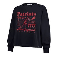 T-shirt à manches longues Sydney pour femmes, bleu marine, New England Patriots Team Collage, modèle 47