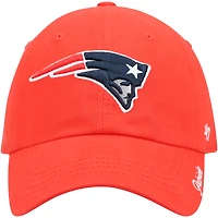 Casquette réglable secondaire rouge New England Patriots Miata Clean Up '47 pour femmes