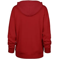 Women's '47 Red New England Patriots Whirlwind Naomi Pullover Hoodie
