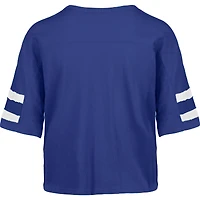 T-shirt court à col en V « 47 Royal New England Patriots Premier Scout » pour femme