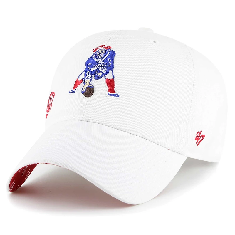 Casquette réglable '47 New England Patriots Confetti Icon Clean Up pour femme
