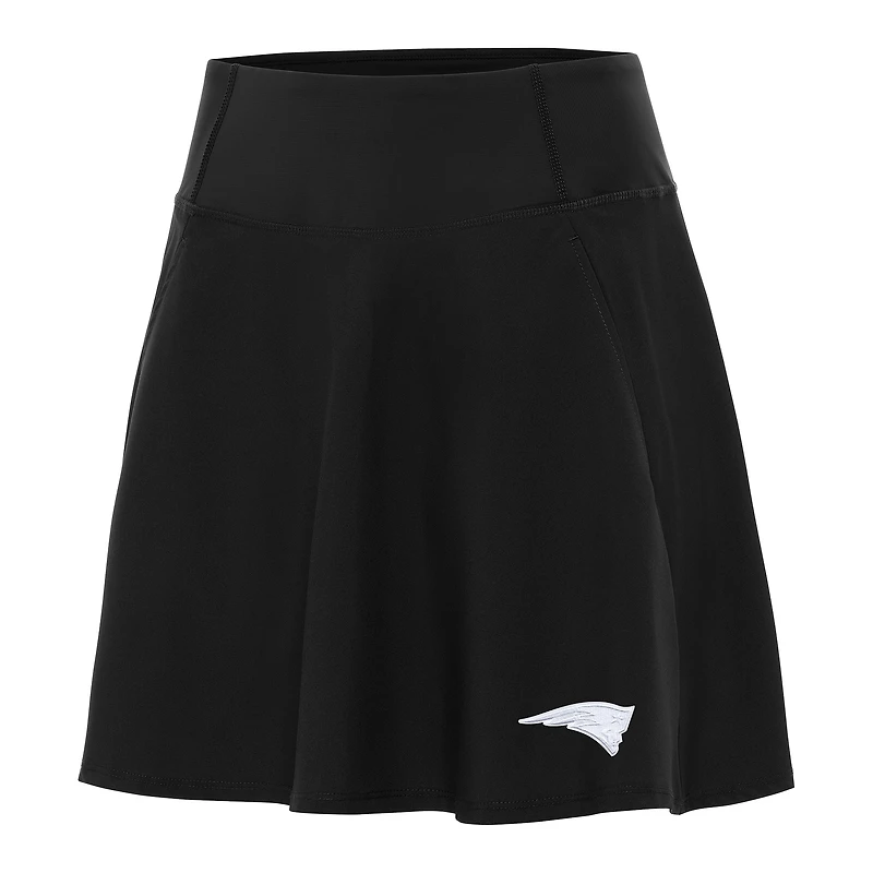 Jupe-short Antigua noire pour femme, motif Chip des New England Patriots