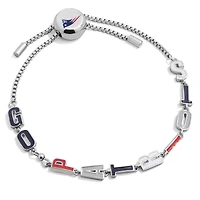 Women's BaubleBar New England Patriots Slogan Pull-Tie Bracelet