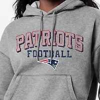 Women's Champion Gray New England Patriots Triumph Tri-Blend Hoodie