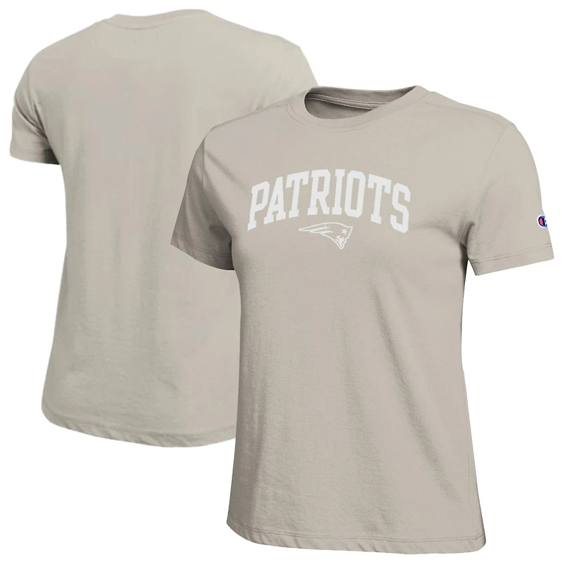 Women's Champion  Light Brown New England Patriots Cocoa Butter T-Shirt