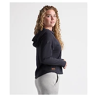 Women's Charles River x New England Patriots  Navy Willow Fleece Quarter-Zip Hoodie