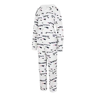 Concepts Sport Crème pour femmes New England Patriots Docket Sweat à capuche entièrement zippé Union Suit