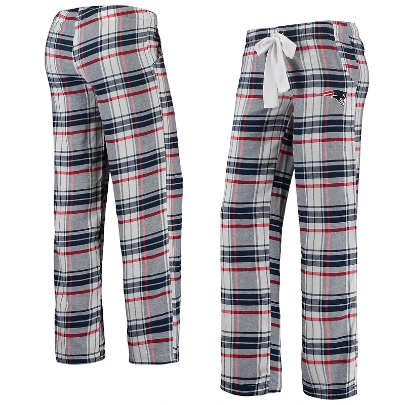 Concepts Sport - Pantalon en flanelle Accolade des Patriots de la Nouvelle-Angleterre bleu marine/rouge pour femme