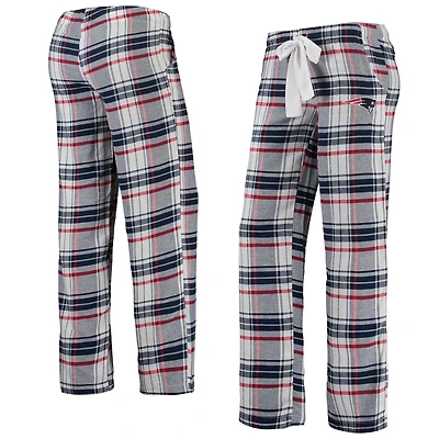 Concepts Sport - Pantalon en flanelle Accolade des Patriots de la Nouvelle-Angleterre bleu marine/rouge pour femme