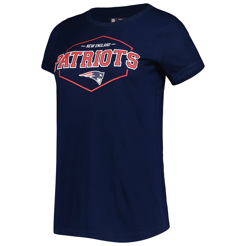 Ensemble de nuit Concepts Sport bleu marine/rouge avec haut et pantalon à écusson des New England Patriots pour femme