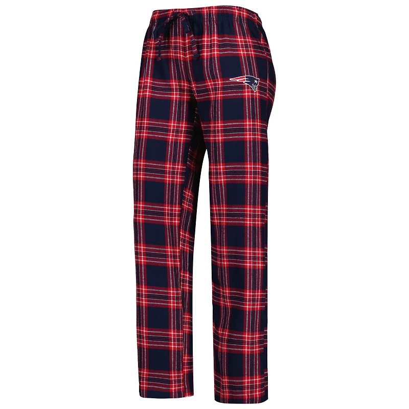 Ensemble de nuit Concepts Sport bleu marine/rouge avec haut et pantalon à écusson des New England Patriots pour femme