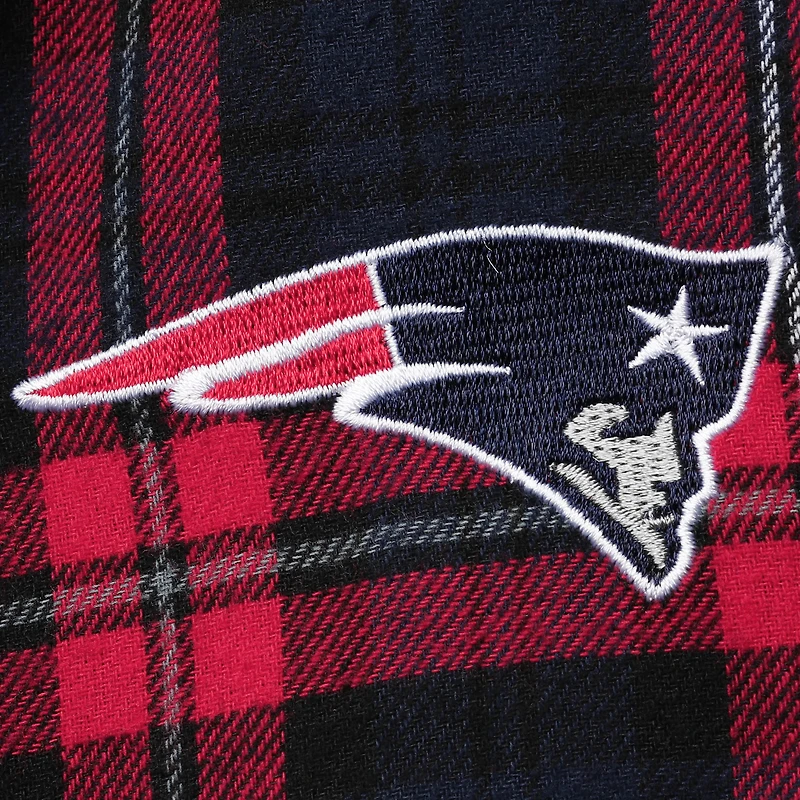 Ensemble haut et pantalon Concepts Sport bleu marine/rouge avec logo des New England Patriots pour femme